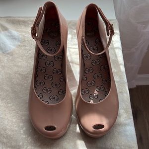 Melissa Peep-Toe Jelly Wedged Heels *SIZE 9*